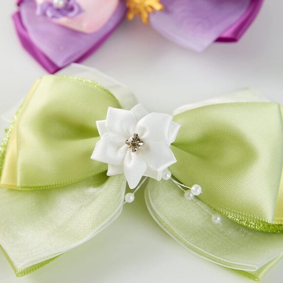 Princess Hair Bow Clips 4 Inch Kids Girls Party Gift Set Multi-colored - Picture 3 of 7